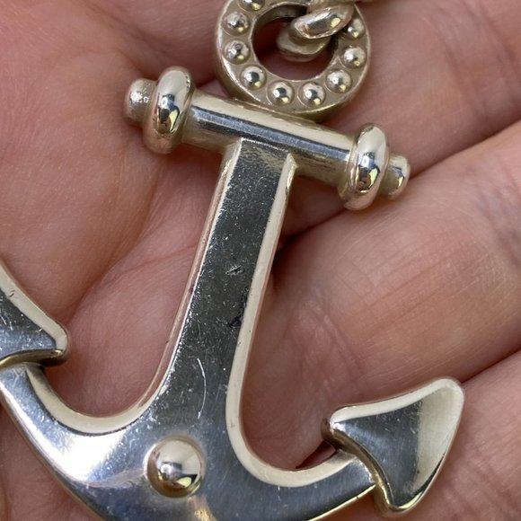 Brighton Ship to Shore long Anchor necklace chain Pendant rhinestone Crystal - Picture 10 of 13